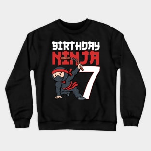 7Th Ninja I'M 7 Bday Best Crewneck Sweatshirt